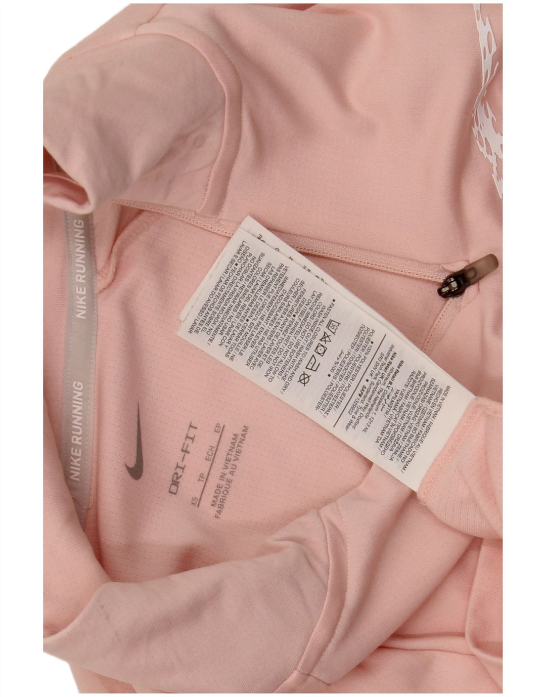 Damski dres Nike Oversize z grafiką i zamkiem błyskawicznym na szyi, UK 6 XS, różowy