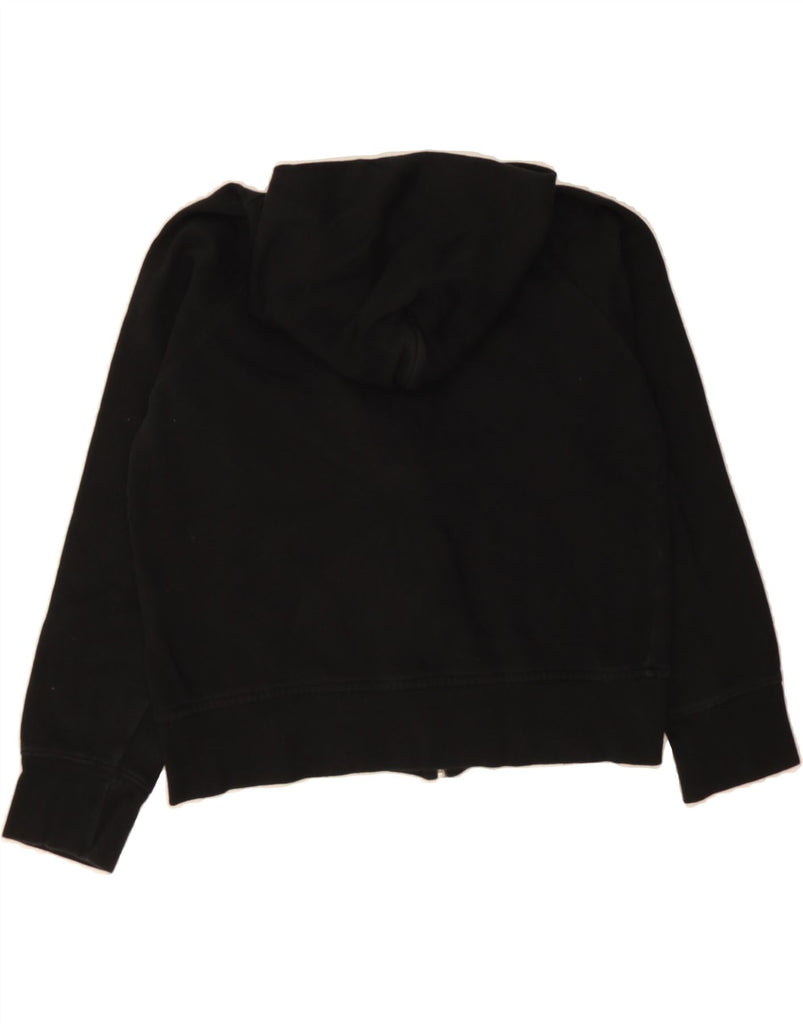 FCUK Womens Zip Hoodie Sweater UK 16 Large Black Cotton Vintage Fcuk and Second-Hand Fcuk from Messina Hembry 