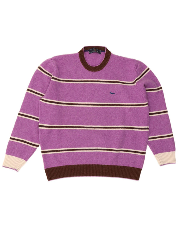 Harmont & Blaine Womens Crew Neck Jumper Sweater IT 52 2XL Purple