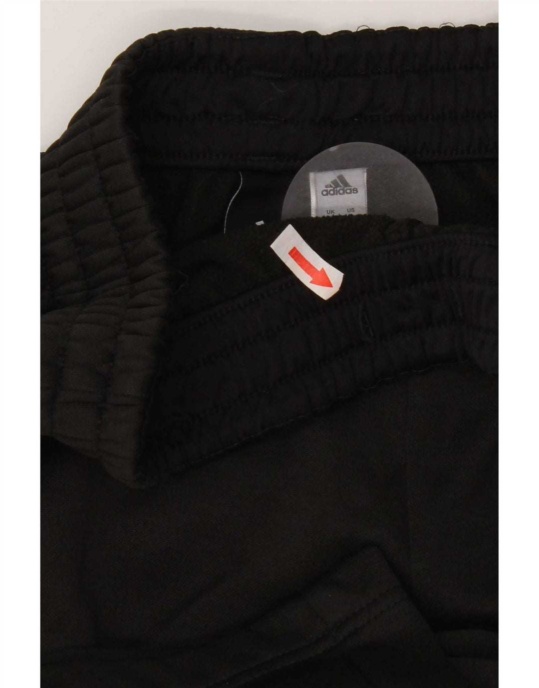 Męskie spodnie dresowe Adidas, małe, czarne, poliestrowe