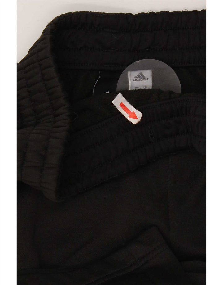 Męskie spodnie dresowe Adidas, małe, czarne, poliestrowe