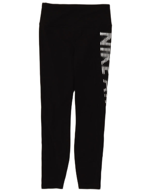Damskie legginsy Nike Dri Fit Graphic UK 8, małe czarne