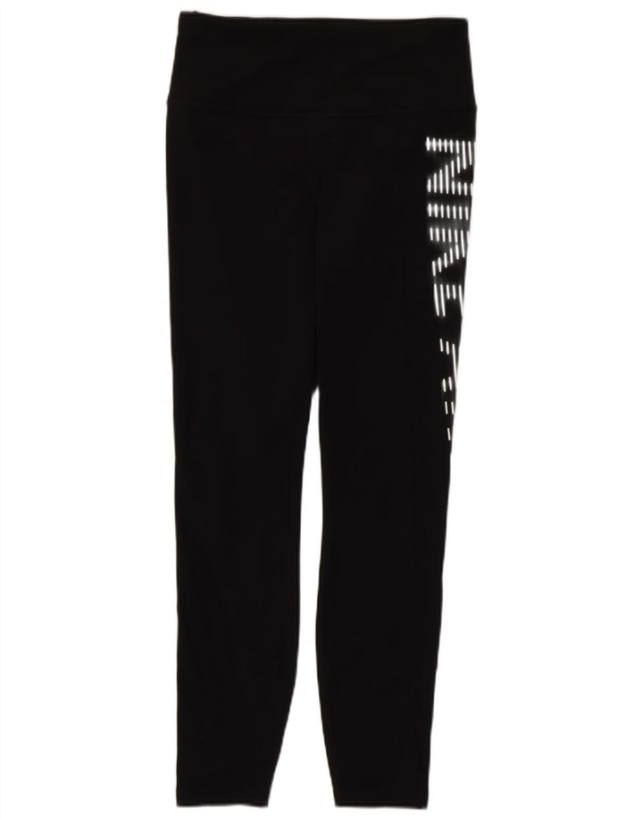 Damskie legginsy Nike Dri Fit Graphic UK 8, małe czarne