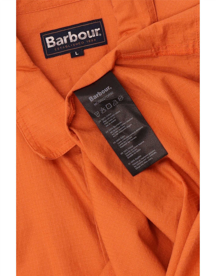 Kurtka męska Barbour Utility UK 40, duża, pomarańczowa, bawełniana