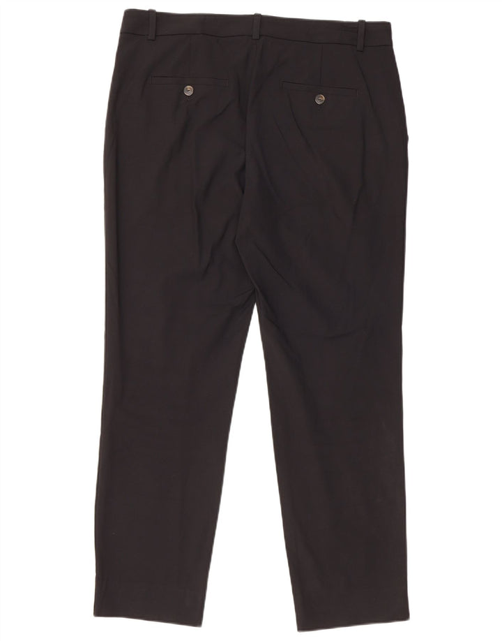 Damskie proste spodnie garniturowe MASSIMO DUTTI EU 40 Medium W30 L27 Czarne