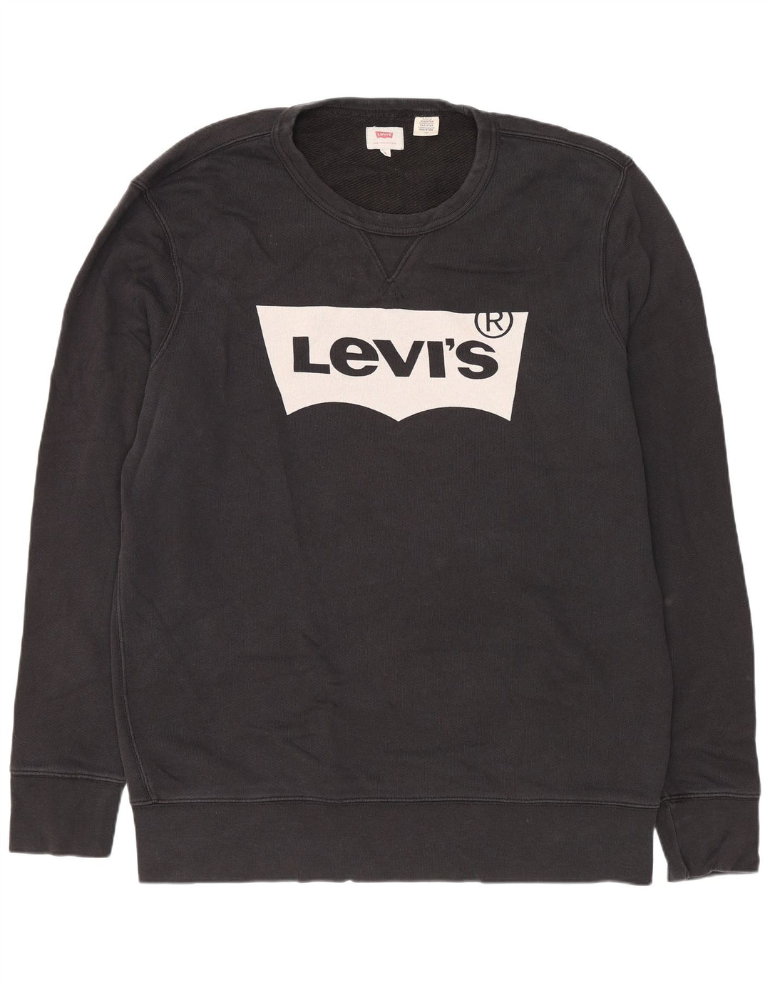 Męska bluza Levi's z grafiką o regularnym kroju, duża, czarna, bawełniana