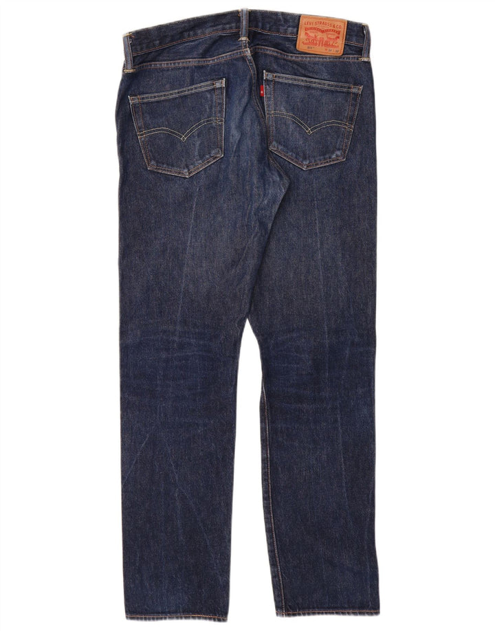 Męskie jeansy Levi's 511 Slim W34 L32 Granatowa bawełna