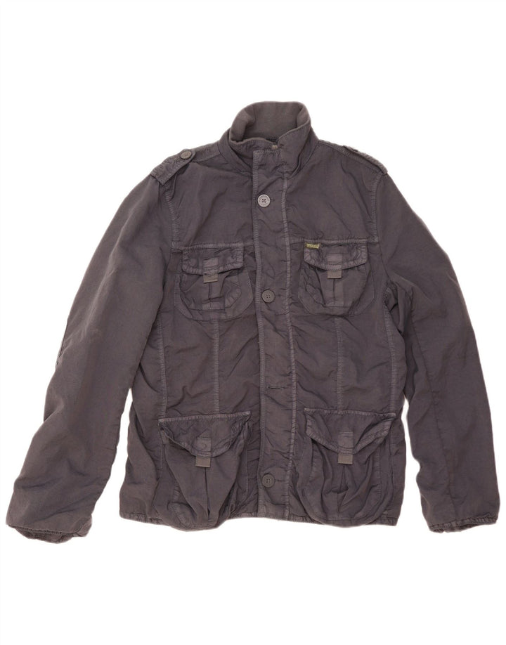 Męska kurtka wojskowa TOMMY HILFIGER UK 38, średni granatowy nylon