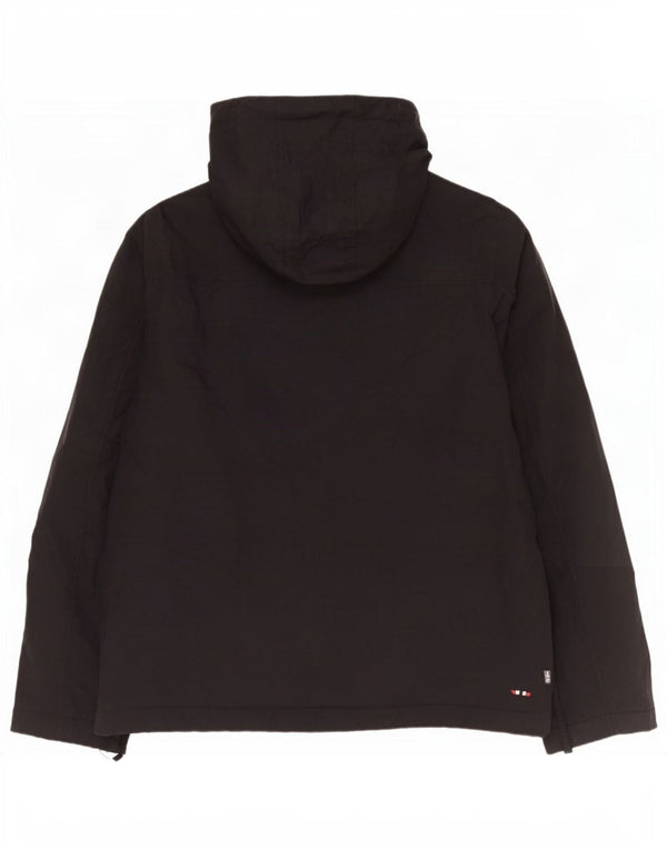 Męska kurtka Anorak z kapturem Napapijri Geographic Graphic UK 42 XL, czarny nylon