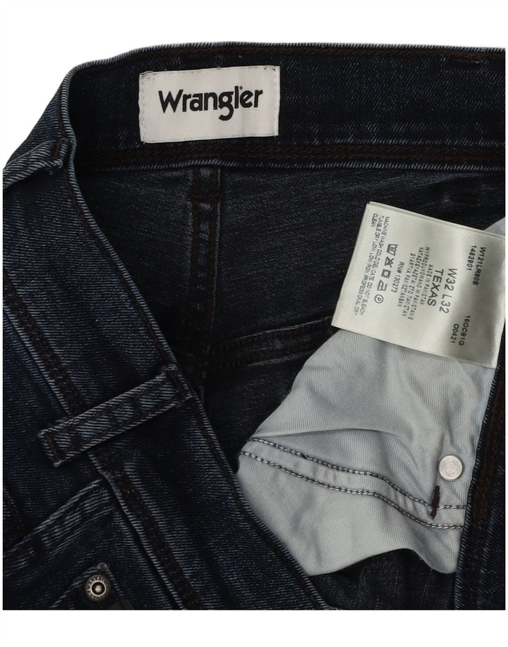 Męskie jeansy Wrangler Texas Straight W32 L30 Granatowe, bawełniane
