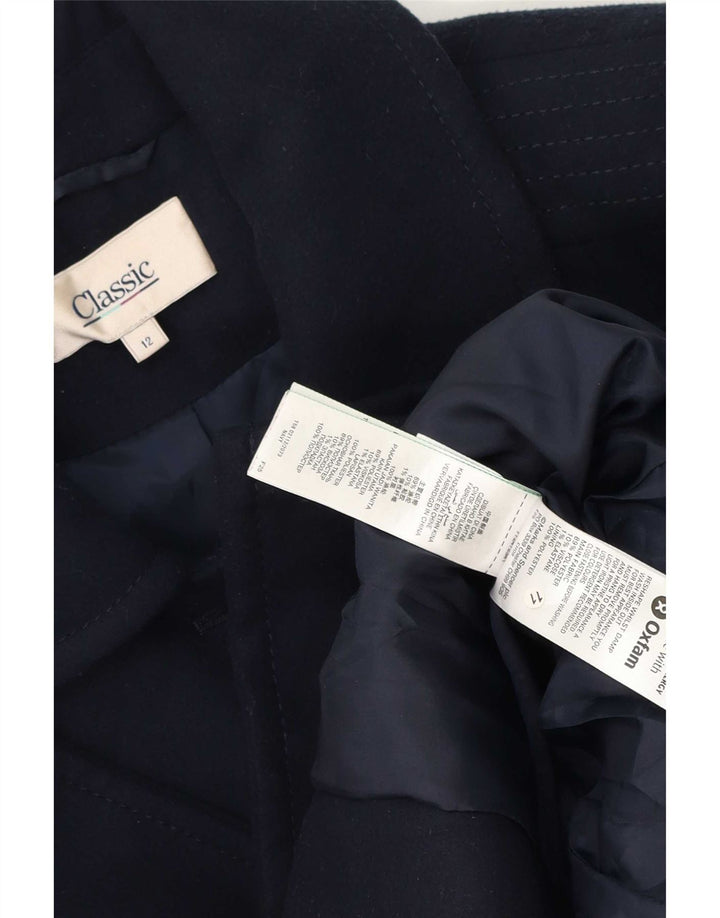 Marks & Spencer Damska marynarka zapinana na 5 guzików, UK 12, średni granat