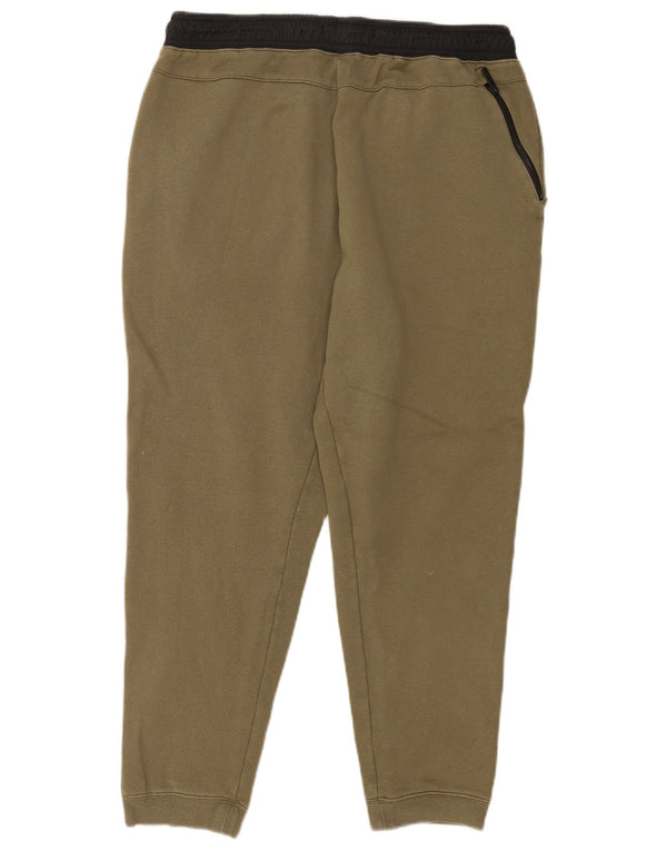 Męskie spodnie dresowe Nike Joggers XL Khaki, bawełna z blokami kolorów