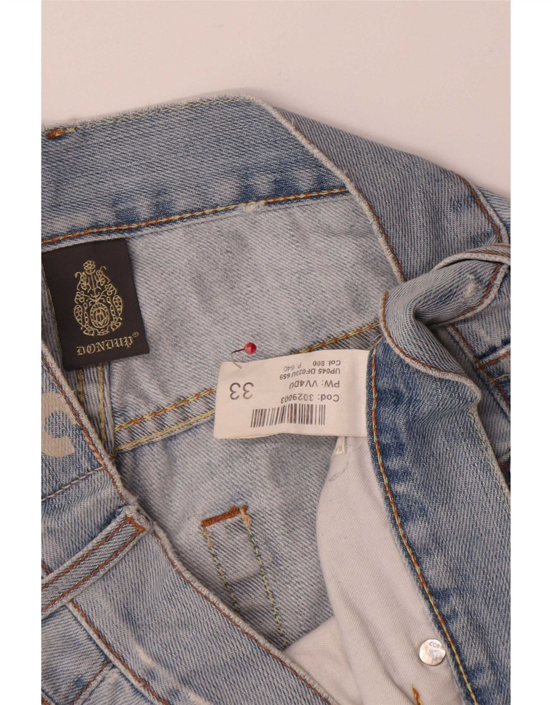 Męskie spodenki jeansowe Dondup W33 w kolorze średnioniebieskim, bawełniane