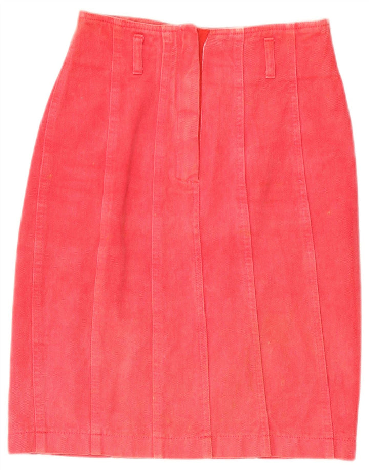 Damska spódnica dżinsowa Blumarine IT 40 Small W27 Czerwona bawełna