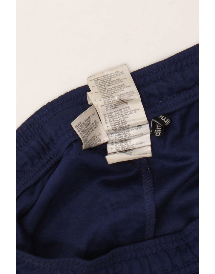 Męskie spodnie dresowe Adidas Climacool, duże, granatowe, z blokami kolorów