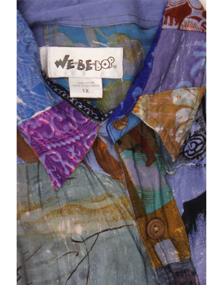 Damska sukienka oversize We Be Bop UK 18 XL, wielobarwny patchwork