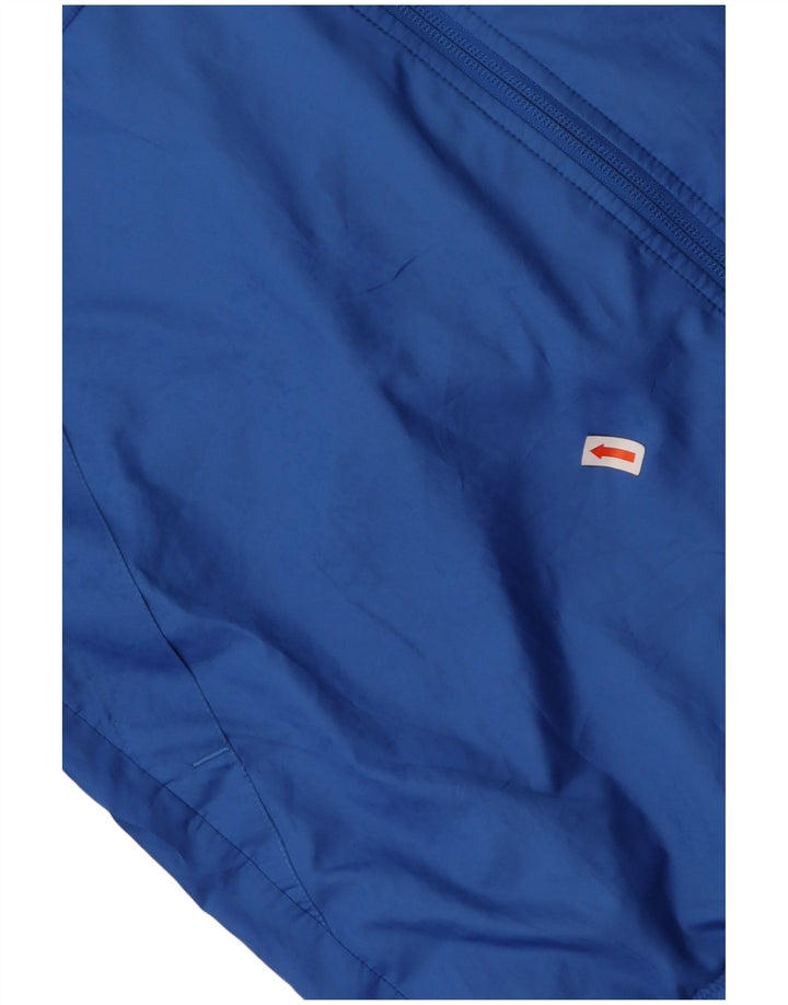 NIKE Mens Hooded Rain Jacket UK 38 Medium Blue Polyester