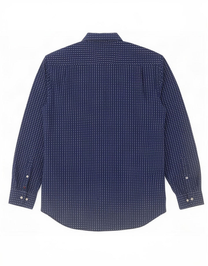 Koszula męska Tommy Hilfiger, średnia, granatowa, geometryczna bawełna