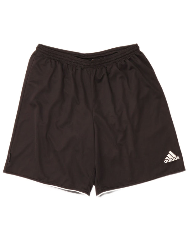Męskie spodenki sportowe Adidas, duże, czarne, poliestrowe