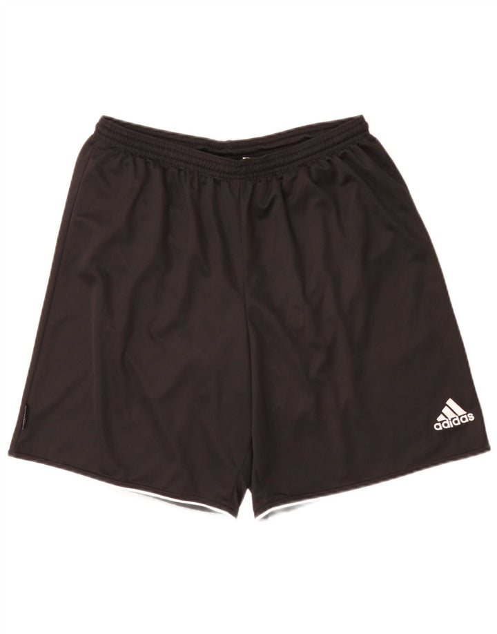 Męskie spodenki sportowe Adidas, duże, czarne, poliestrowe