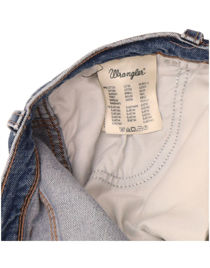 Męskie proste dżinsy WRANGLER W34 L30, niebieska bawełna