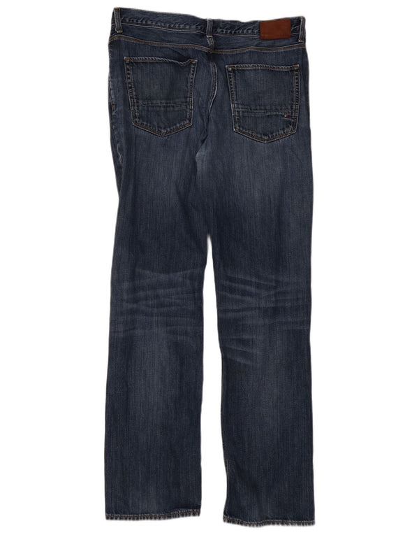 Męskie jeansy Mercer Straight Jeansy Tommy Hilfiger W34 L32 Granatowe, bawełniane