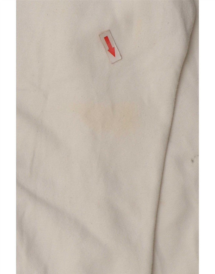 Męska bluza z kapturem Nike z grafiką, średnia biała bawełna
