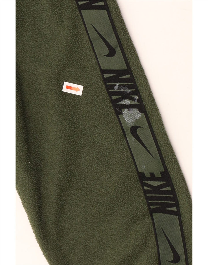 Męski sweter polarowy z kapturem NIKE Therma-Fit XS, zielony, poliestrowy