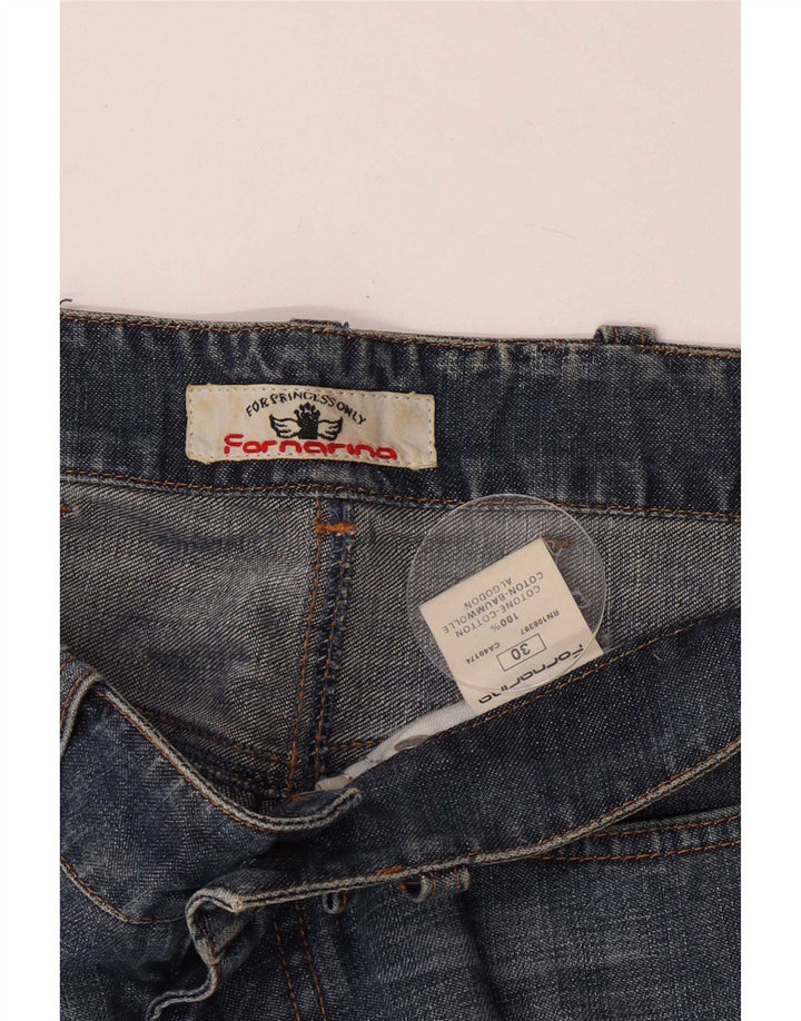 Damskie spodenki jeansowe Fornarina W30 Średnioniebieskie, bawełniane