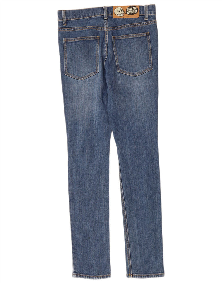 TANIE Dżinsy damskie Skinny W27 L32 Niebieskie bawełniane