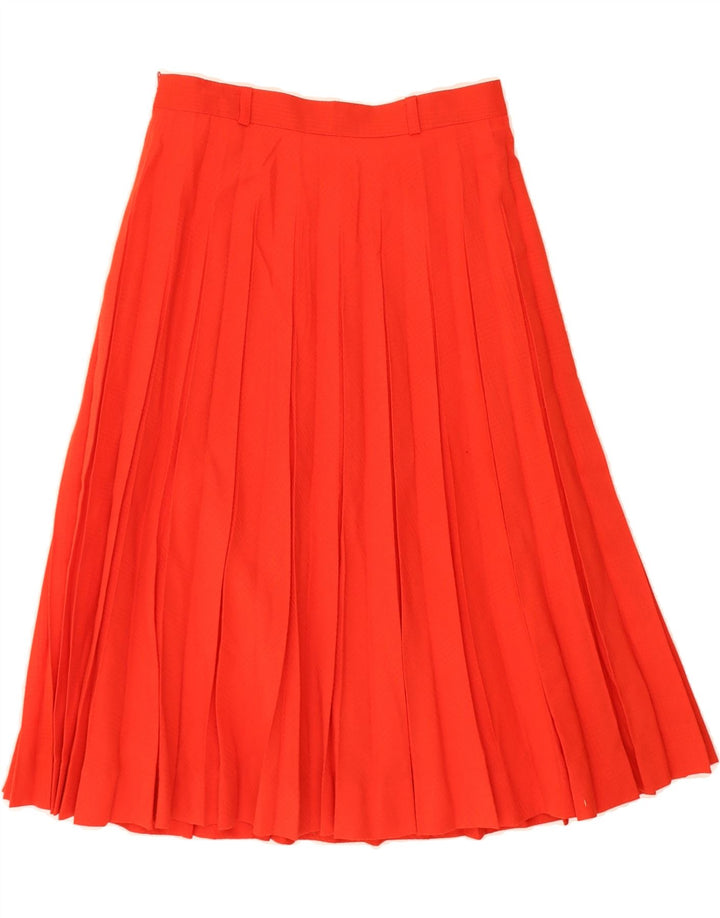 VINTAGE Womens Knife Pleated Skirt W26 Small Red Vintage Vintage and Second-Hand Vintage from Messina Hembry 