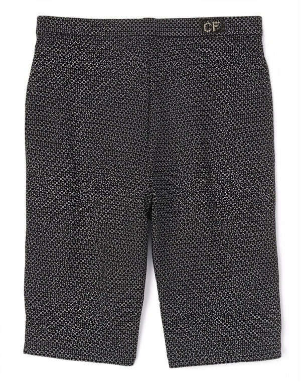 Bermudy damskie CARLA FERRONI IT 48 XL W36 Czarna geometryczna wiskoza