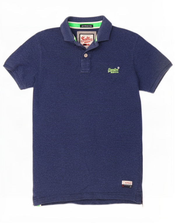 Męska koszulka polo Superdry Classic, średnia, granatowa, bawełniana