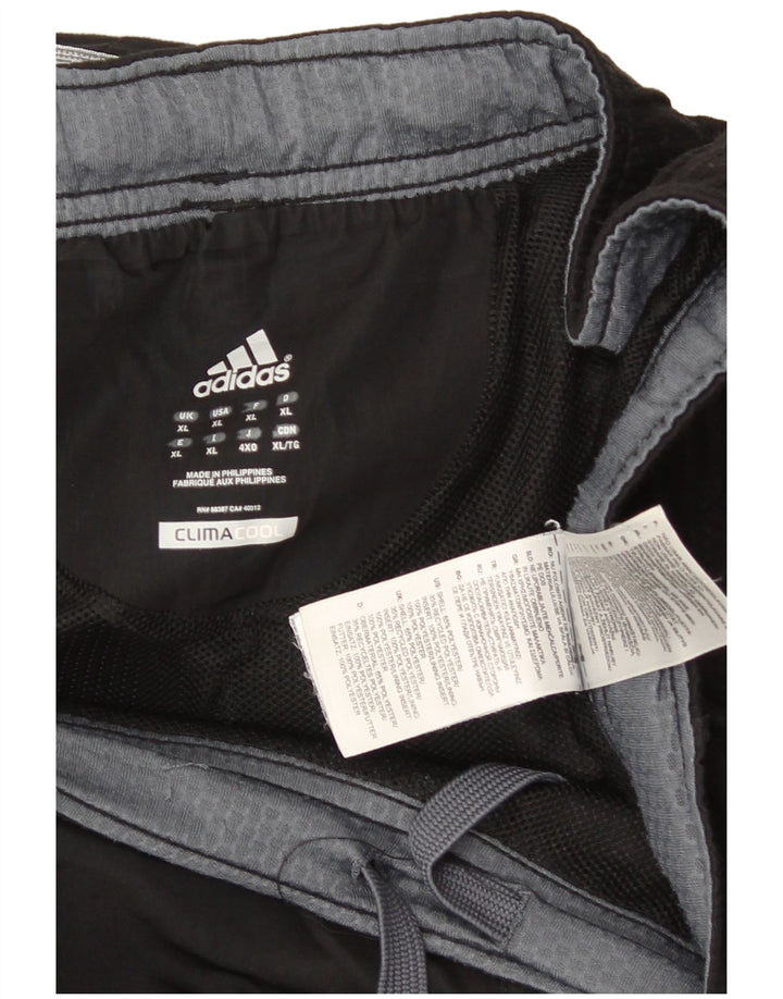 Męskie spodnie dresowe Adidas Climacool XL Czarny poliester z blokami kolorów