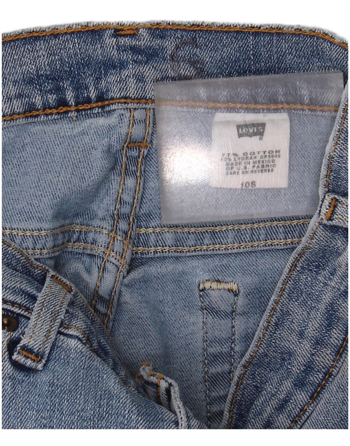 Damskie jeansy Levi's 515 Bootcut US 10 Large W28 L30 Niebieska bawełna
