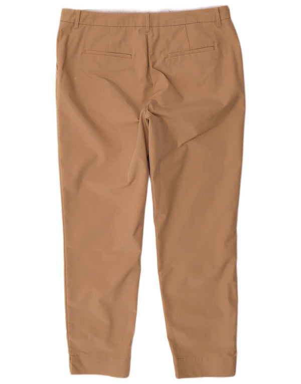 Marks & Spencer Damskie spodnie Chino UK 14 Large W34 L28 Brązowa bawełna