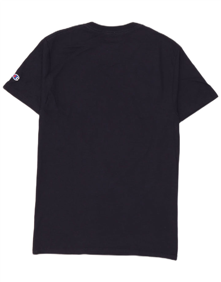 Męski T-shirt z grafiką CHAMPION, mały, granatowy
