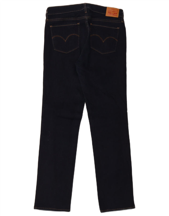 Damskie dżinsy Levi's 714 Straight W29 L31 Granatowa bawełna