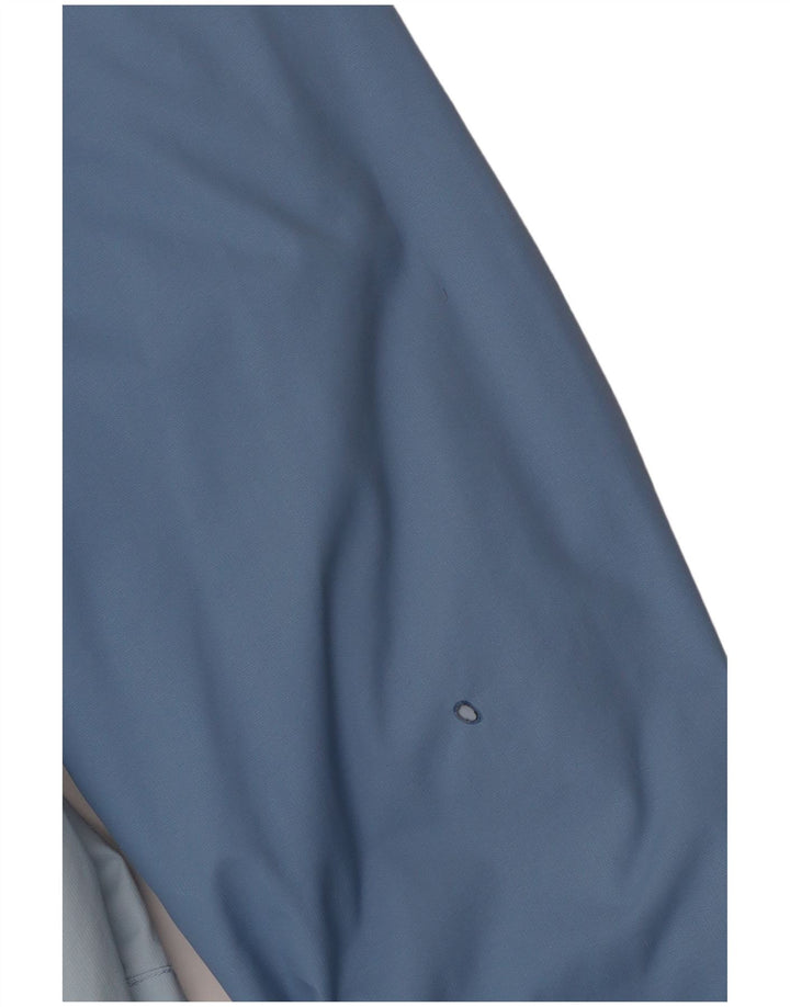 Damska kurtka przeciwdeszczowa COLUMBIA oversize z kapturem UK 18 XL w kolorze niebieskim