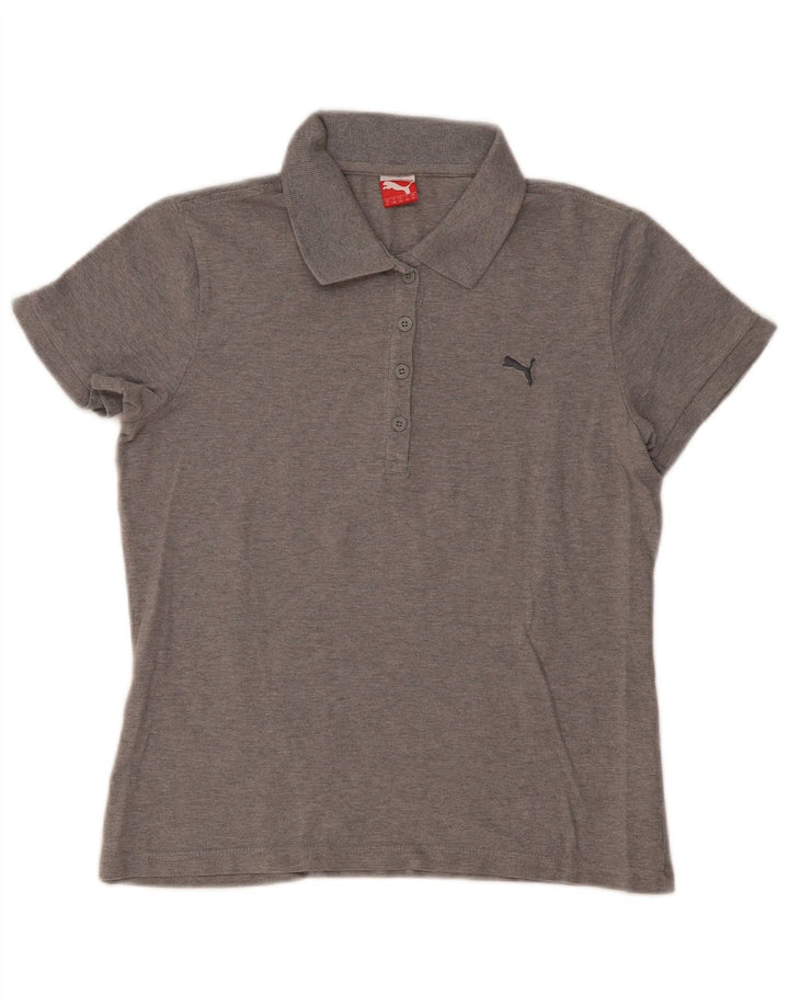 Damska koszulka polo PUMA UK 14, średnioszara, bawełniana