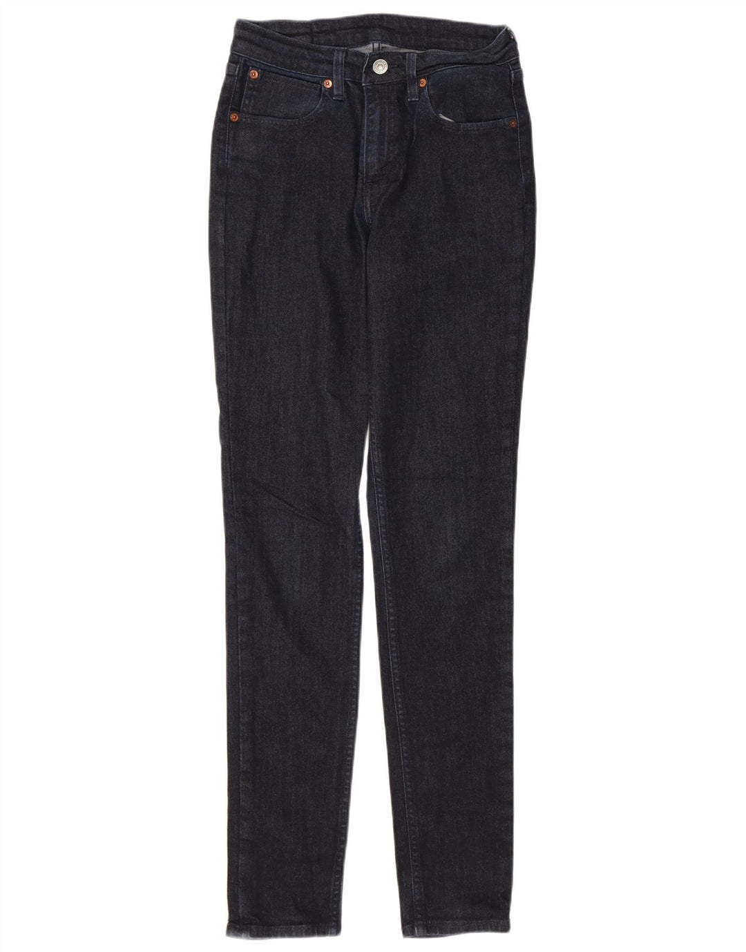 Damskie jeansy skinny LEVI'S W27 L32 Granatowa bawełna