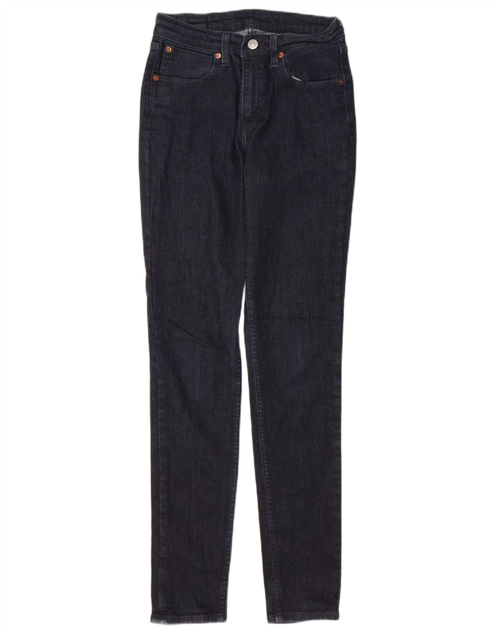 Damskie jeansy skinny LEVI'S W27 L32 Granatowa bawełna