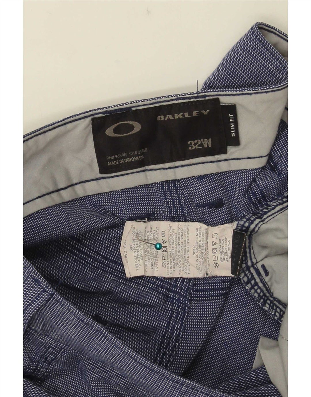 Męskie spodenki codzienne Oakley W32 Średni niebieski, bawełniany