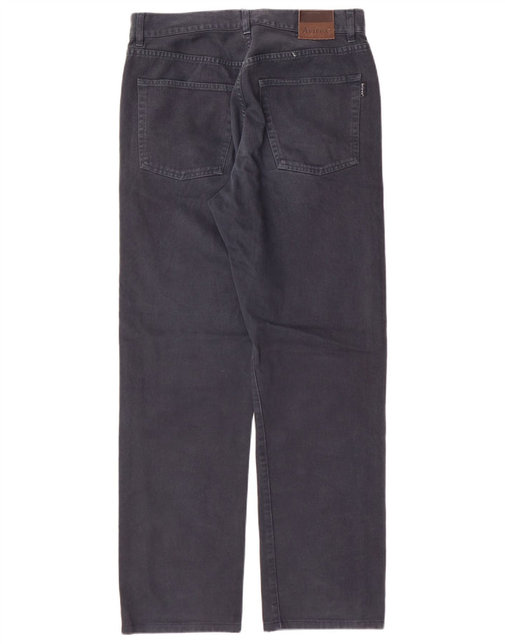 AVIREX Męskie proste dżinsy W30 L29 Granatowa bawełna