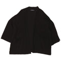 Damski sweter oversize z odkrytymi rękawami 3/4 ZARA UK 10 Small Black