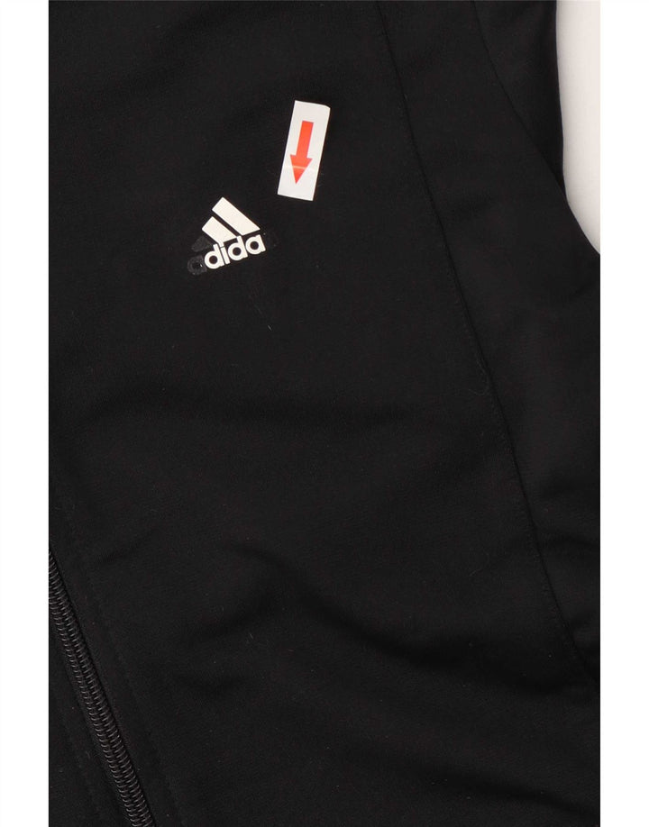Damska kurtka dresowa Adidas UK 8/10, mała, czarna, poliester