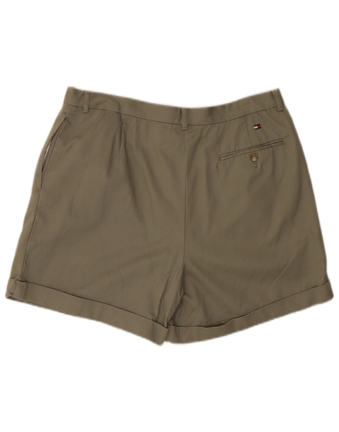 Damskie spodenki chino TOMMY HILFIGER US 12, duże, W32, bawełna khaki