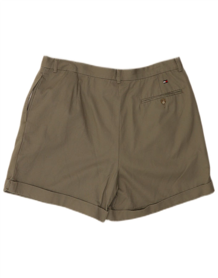 Damskie spodenki chino TOMMY HILFIGER US 12, duże, W32, bawełna khaki