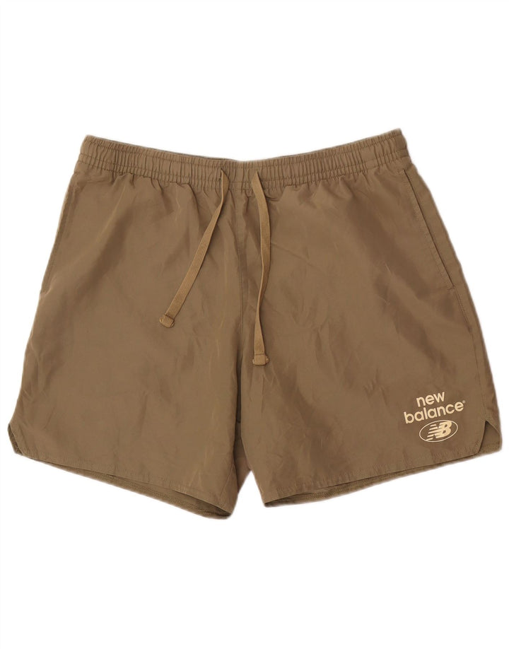 Męskie spodenki kąpielowe New Balance, duży, khaki, poliester