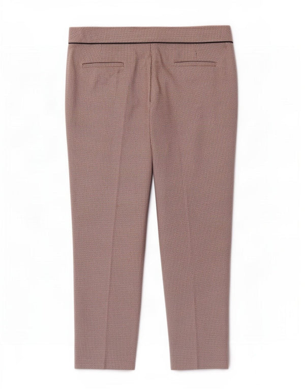 Marks & Spencer Damskie spodnie Capri UK 14 Large W34 L23 Pomarańczowe geometryczne